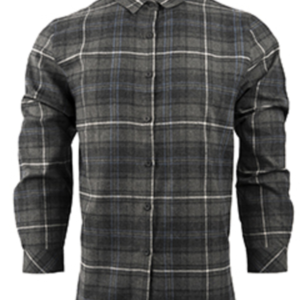 Ladies' Yarn-Dyed Long Sleeve Plaid Flannel Shirt Thumbnail