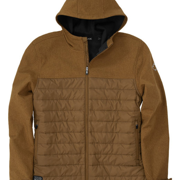 Men's Pinnacle Puffer Body Softshell Hooded Jacket Thumbnail