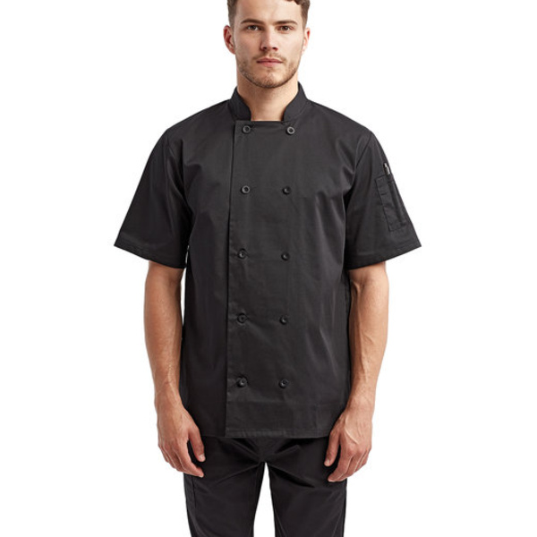 Unisex Short-Sleeve Recycled Chef's Coat Thumbnail