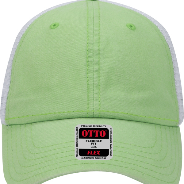 OTTO CAP "OTTO FLEX" 6 Panel Low Profile Mesh Back Trucker Hat Thumbnail