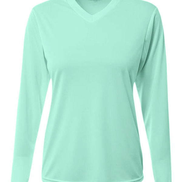 Ladies' Long-Sleeve Sprint V-Neck T-Shirt Thumbnail