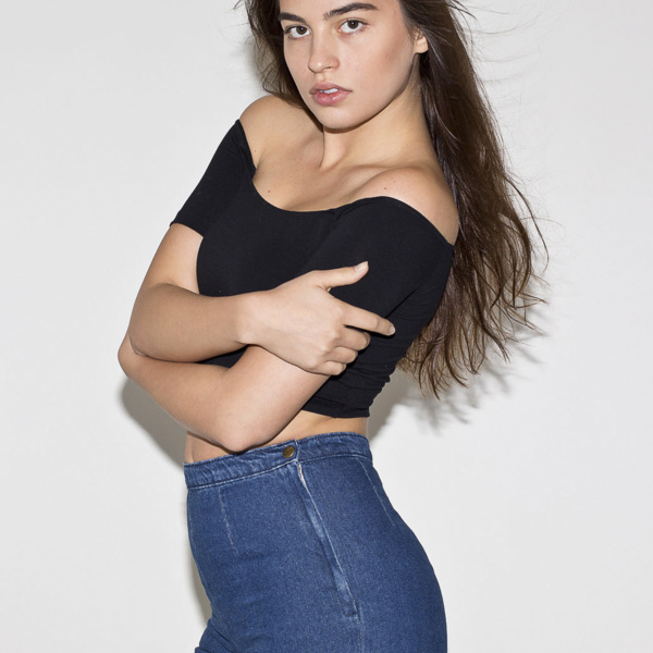 RSA8389 Cotton Spandex Off-Shoulder Top Thumbnail