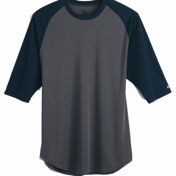 Men's B-Core Three-Quarter Sleeve Baseball T-Shirt Thumbnail